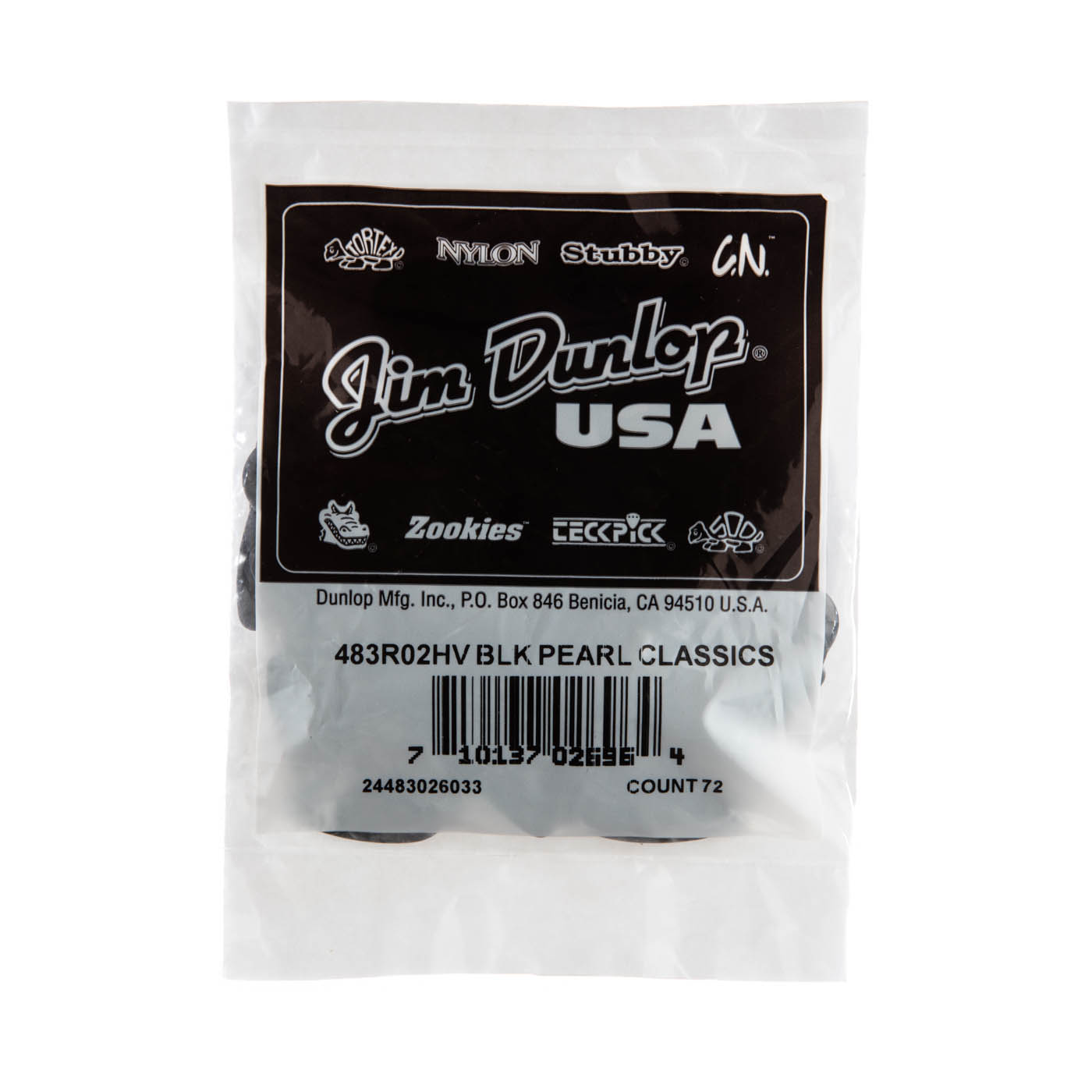 Plettro Per Chitarra Jim Dunlop 483P04 - Perloid White Extra Heavy